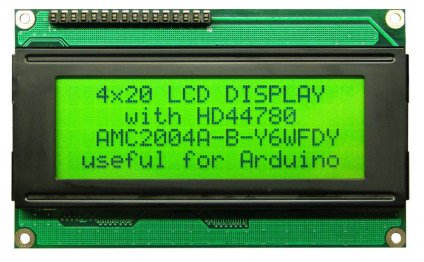 4x20 characters LCD Display
