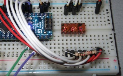 Breadboarded Arduino Nano and