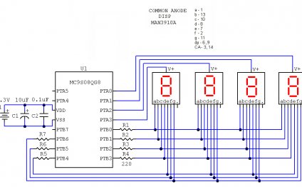 Common Anode 4 digit seven