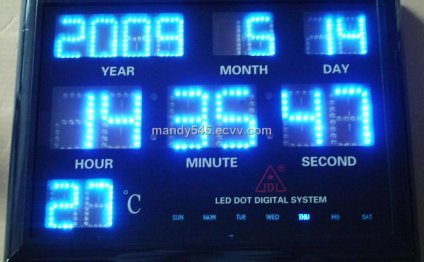 Led digital clock display