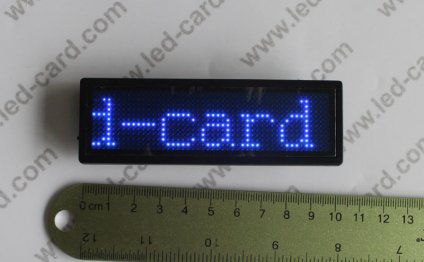 LED visiting card Blue