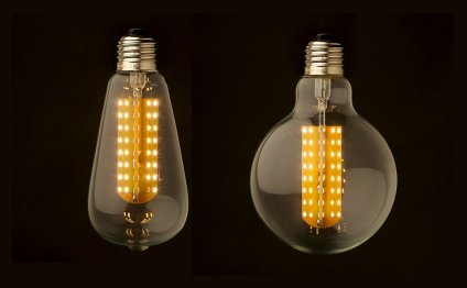 Clear LED light bulbs