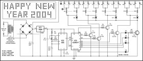 Fig. 2: Circuit diagram of LED-based message screen