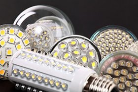 LED light bulbs with chips