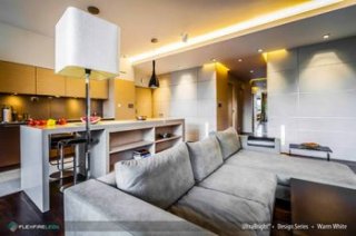 led strip lights in modern-day living room lighting design