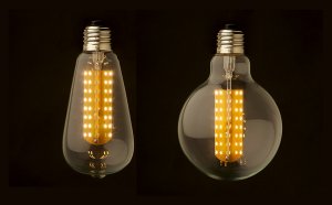 Clear LED light bulbs