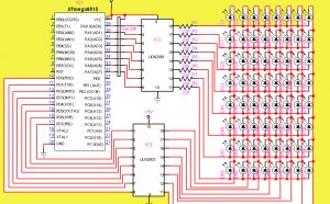 Moving LED display board