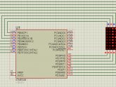 8x8 LED matrix display