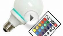 1 watt 120 volt Medium Screw Base Multi-Color Changing LED