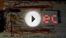 8x8 LED Dot Matrix with Arduino using a AS1107 display driver.