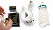 Best cheap video lighting part1 - LED vs Halogen & CFL bulbs