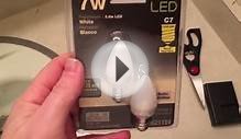 Comparing LED and Incandescent Bulbs in a Night Light