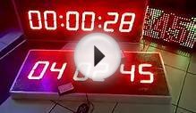 Countdown Display, Digital Clock, LED Display, Score Board