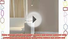 Crystal Clear Silver LED Daylight Floor Lamp Energy Efficient.