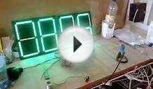 Digital Clock Large 7Segment Displays Led Strip 12 V