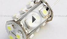 G4 Base 15 LED Halogen Replacement Bulb 12 Volt AC/DC Bi