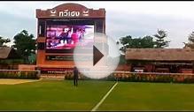 Large LED screen at Chiangrai Hills Stadium.