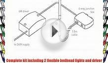 Leyton Lighting 2 LED Bedhead flexible touch sensitive