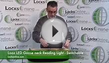 Loox LED Goose neck Reading Light Switchable LocksOnline com