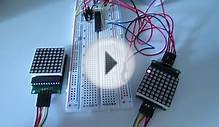 MAX7219 7-segment / led matrix display driver for AVR Atmega