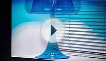 QisDesign Aurelia - LED table lamp - Aqua-Blue