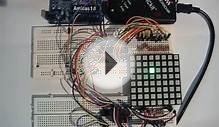 RGB Matrix LED Display Test Pattern + Amicus Board