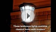 Solar Powered Outdoor Lamp Post Light - Fits Existing 3