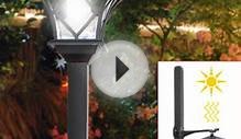 Solar Sensor LED Lamp Post - PulseTV