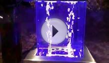 Tabletop Bubble Pillar with Remote Control LED Lights