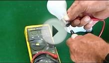 Using a Multimeter to check a light bulb