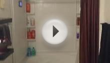 Water powered led shower head and temperature display